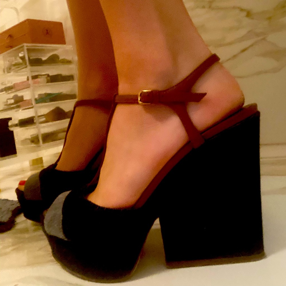 Sergio Rossi Denim Wedges - Perfect Summer Heels